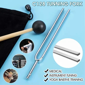 

Aluminum Medical Tuning Fork C128 Steel Medical Tuning Set Yoga & Nerve Training Musical Instrument Tuning Fork Music Props