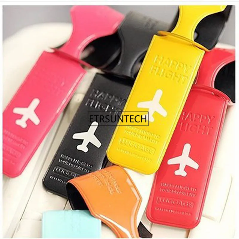 100pcs/lot Suitcase ID Address Holder Letter Baggage Boarding Tags Portable Label Travel Luggage Tag Cover YT0099