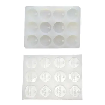 

DIY Pendant New Gold Coin Shape Silicone Mould Fondant Cut Gypsum UV Epoxy Mold M4YF