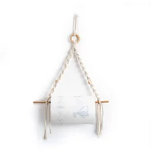 1PC Hemp Rope Knitting Paper Roll Holder Bathroom Kitchen Tissue Holder Towel Hanger