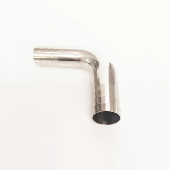 

3-1/2" 89mm OD Hose Barb 304 Stainless Steel Sanitary 90 Degree Elbow Pipe Fitting For Home Brew Homebrew Wine Beer Brewing