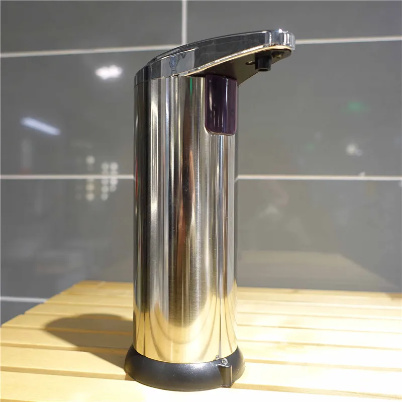 

Automatic Soap Dispenser Pump Infrared Sensing Stainless Steel Liquid Soap Holder Shampoo Dispenser Bathroom Liquid Foam Pump
