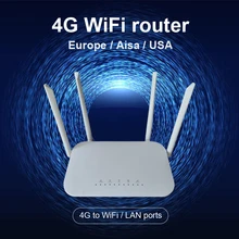 LTE CPE 4G wifi router SIM card Hotspot CAT4 32 users RJ45 WAN LAN wireless modem
