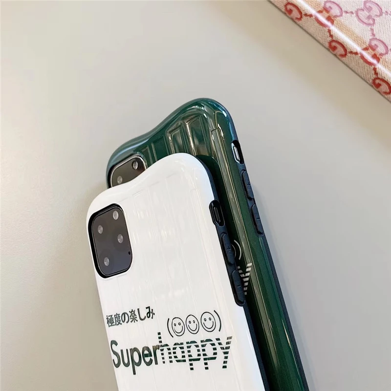 Модный 3D Полосатый чехол для телефона с надписью Superhappy Arc для iphone 11, чехол promax XS Max для iphone X, XR, 6 S, 7, 8 Plus, задняя крышка