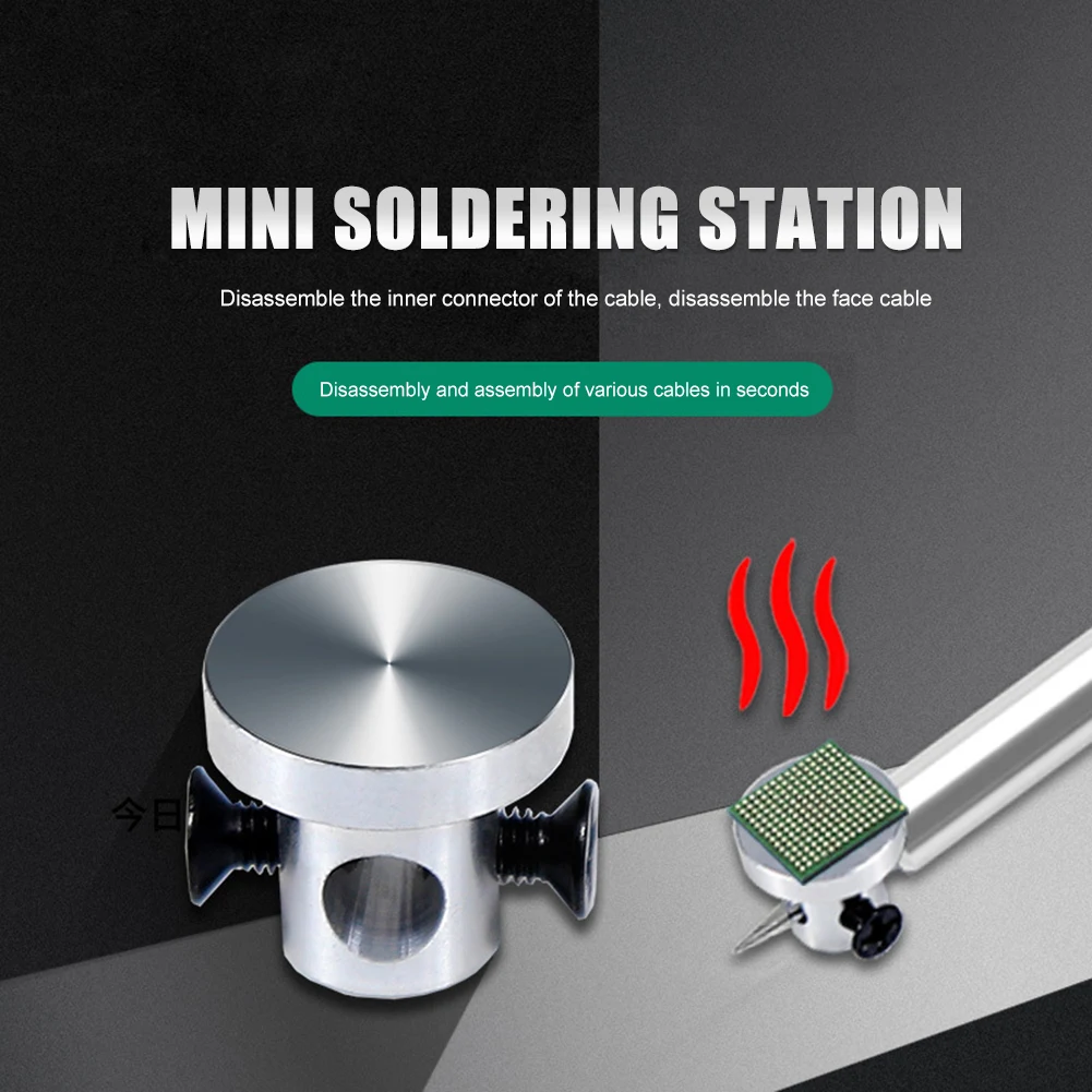 Mini Small Ironing Table Desoldering Various Cable Holders for T12 936 Motherboard IC Chips Soldering Heat soldering flux soldering paste soldering helping hands chip repair tool set filter mesh soldering iron tips
