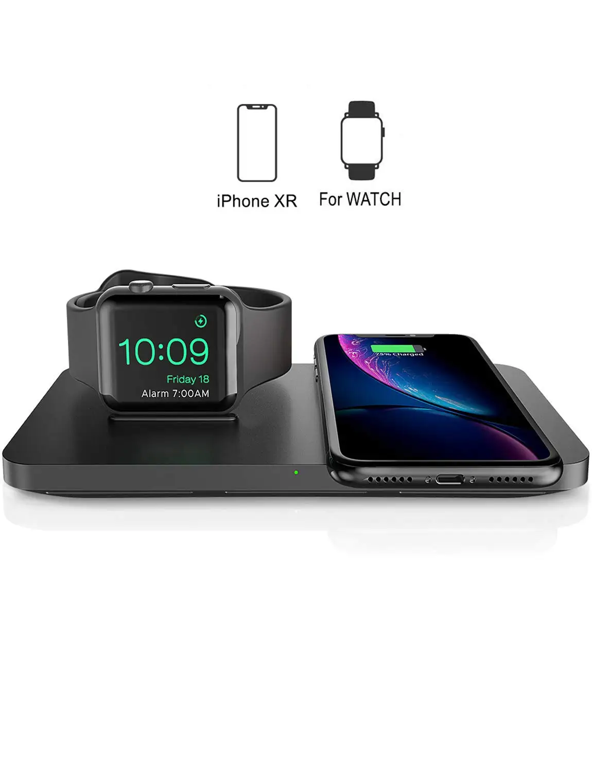 

iWatch Series 4/3/2 for iPhone XR / XS Max / Xs / X / 8 / 8P and New AirPods for 7.5W fast charging