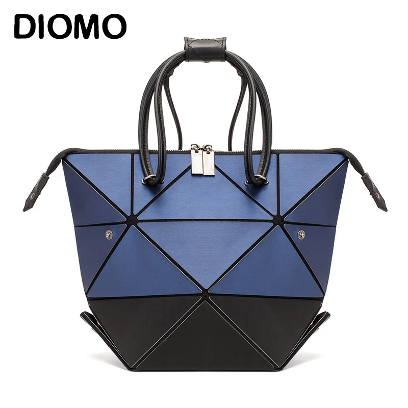 DIOMO, модный дизайн, матовая Геометрическая Сумочка, Женская Роскошная PU Складная Многофункциональная Сумка-тоут, женские сумки на плечо