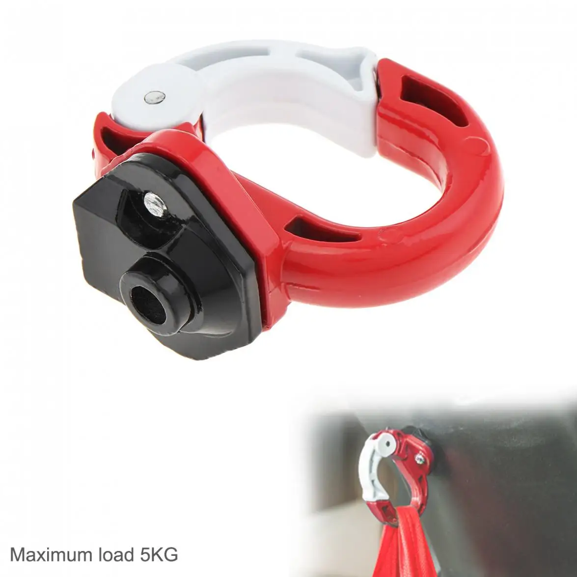 Type O Hook Luggage Helmet Holder Modified Motorcycle Parts Bag Bottle Hanger with Screws for Scooter Bicycle Electric Vehicle