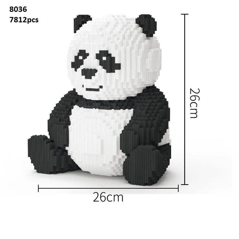 7812 шт. Xizai блоки в стиле милой панды конструкторы аукцион фигурки Brinquedos Для