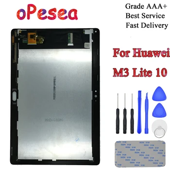

oPesea 10.1'' For Huawei Mediapad M3 Lite 10 BAH-AL00 BAH-W09 BAH-L09 LCD Display Panel Touch Screen Digitizer Glass Assembly