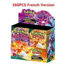 

360 Pcs Pokemon French Version Cards Darkness Ablaze Series Anime Figure Charizard Battle Trading Game Collection Card Gift