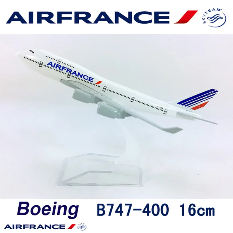 13 см 1/400 масштаб Франция авиалиний Боинг B777 модель воздушного самолета литые игрушки из пластикового сплава дети самолет подарок дисплей шоу - Цвет: 16CM747