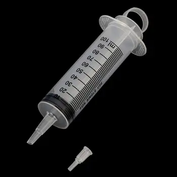 

60ml/100ml/150ml Reusable Big Large Hydroponics Plastic Nutrient Sterile Health Measuring Syringe Tools Cat Feeding Accessories