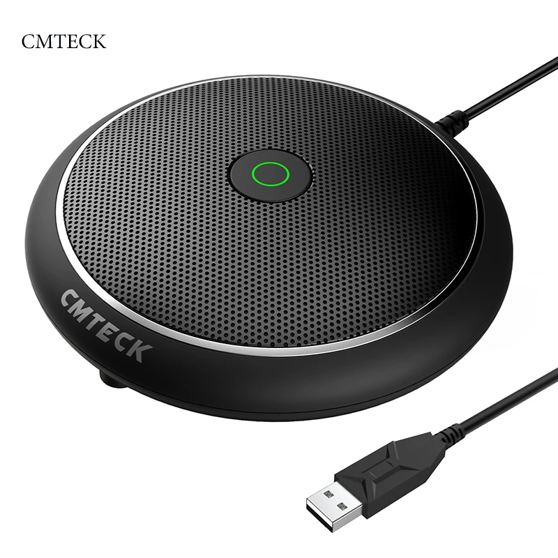 Conference Microphone, CMTECK USB Computer Micro CM003, Mute Function, Omnidirectional Mic for Laptop PC