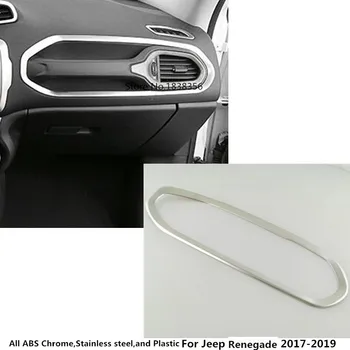 

Car Styling Garnish Inner Trim Stainless Front Air Conditioning Switch Outlet Vent For Jeep Renegade 2017 2018 2019 2020