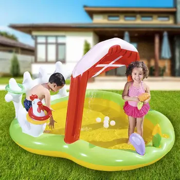 

Inflatable Ocean Ball Pool Family Slide Pool Toy Children Outdoor Swimming Pool Thickening Summer Fountain