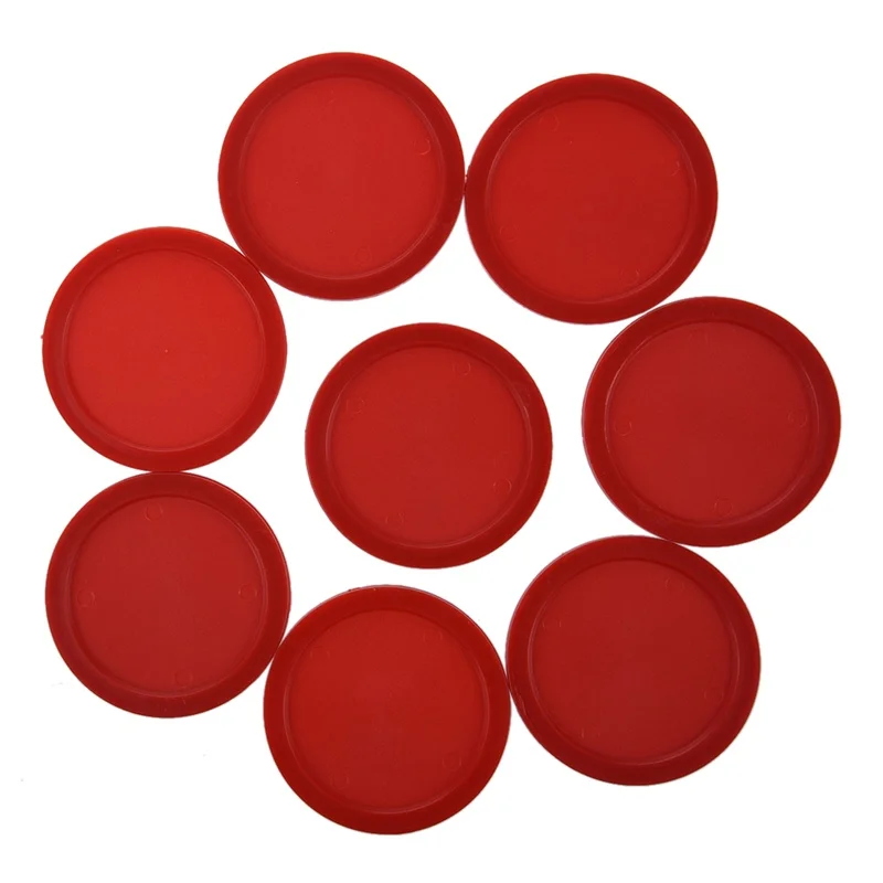 Red Air Hockey Set(8 pcs. 63 mm Air Hockey Puck