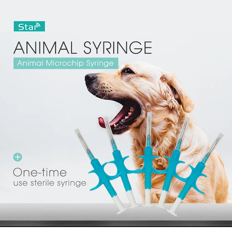 

ISO 100 микрочип для кошек, собак, шприц для животных, ID имплантатов, игольчатый чип для животных, ветеринарный инжектор, RFID-метка для животных, рыб, FDX-B шт.
