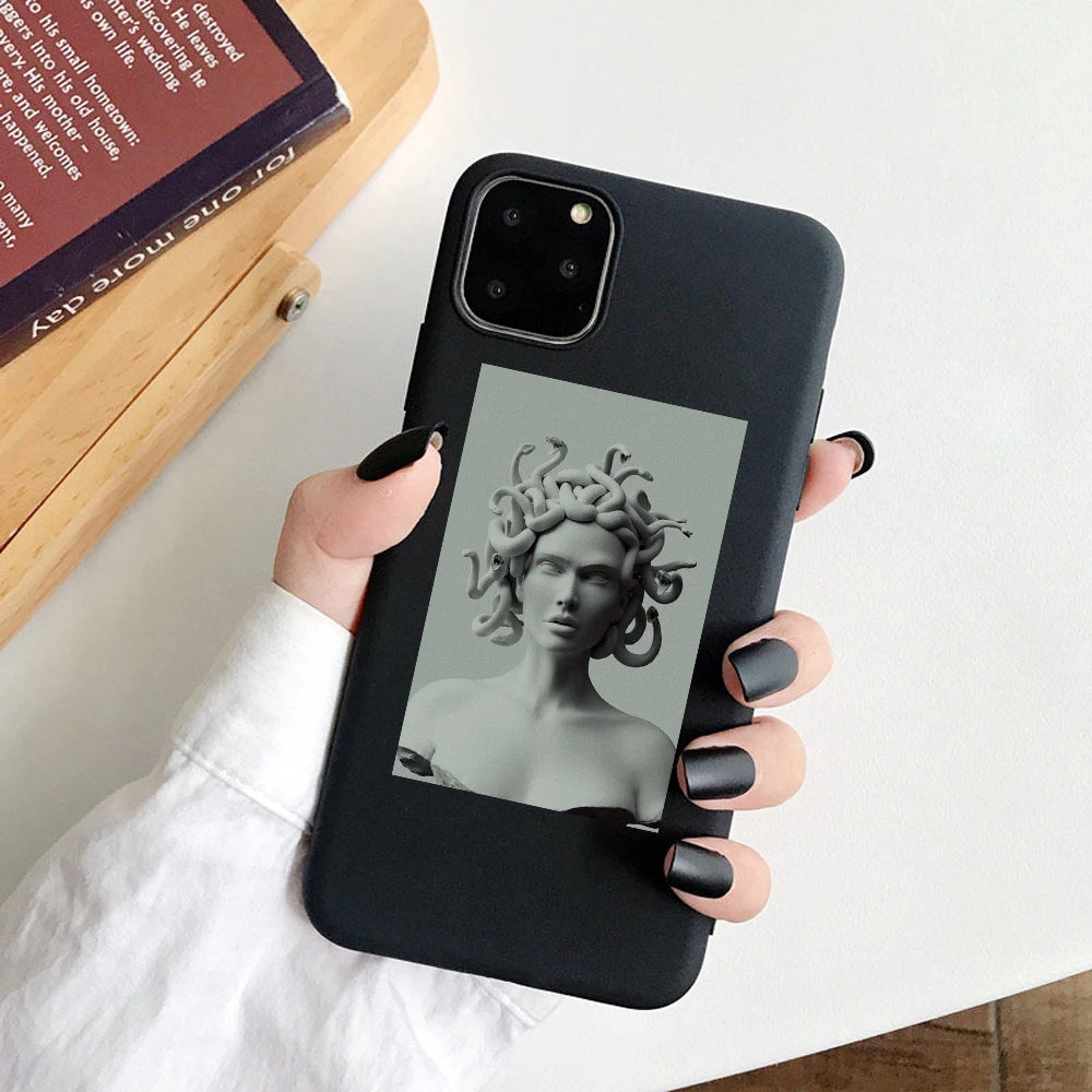 Для iphone 11 чехол Мона Лиза арт Давид Мягкий силиконовый чехол для телефона чехол для Apple iphone 5S SE 6 6s 7 8 Plus XR XS 11Pro Max чехол