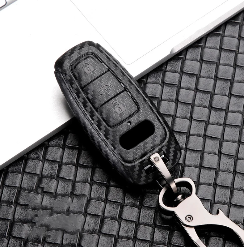 Cover chiave telecomando per Audi A6 A6L A7 A8 Q8 e-tron C8 D5 2018 2019 2020 - H75def65165ea4e4486337ba59f06d6c0q