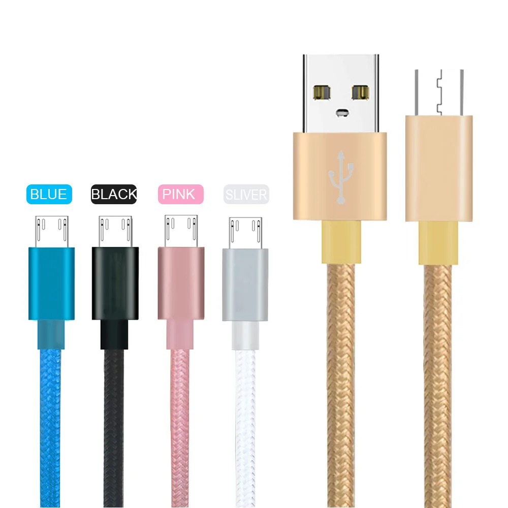 Нейлоновый зарядный кабель Micro USB для Android Prestigio MultiPad Wize PMT3408 Grace 3118 Z3 R7 Z5 Q5 S5 LTE |