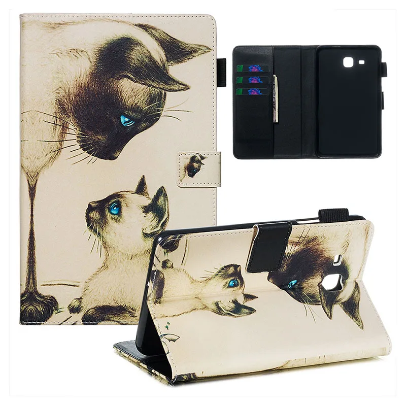 Чехол для Samusng Galaxy Tab A A6, 7,0 дюймов,, T280, T285, SM-T280, SM-T285, откидная крышка для планшета, кожаный чехол-подставка - Цвет: T280   6