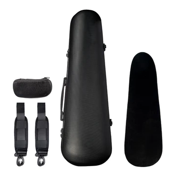 

4/4 Full Size Violin Hard Case Complex Carbon Fiber Material with Hygrometer