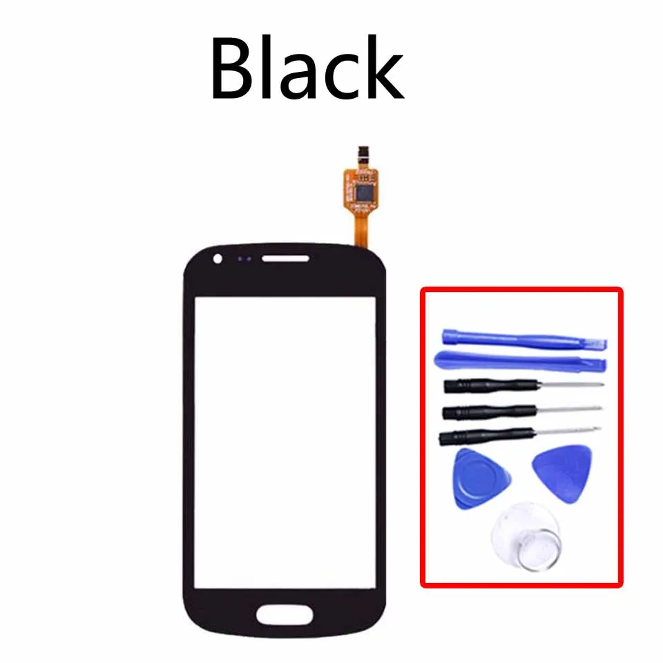 Black-With tool 4," для samsung Galaxy Trend Plus S7580 S7582 сенсорный экран Сенсорная панель дигитайзер Переднее стекло Внешний объектив сенсорный экран без ЖК-дисплея - Цвет: Black-With tool