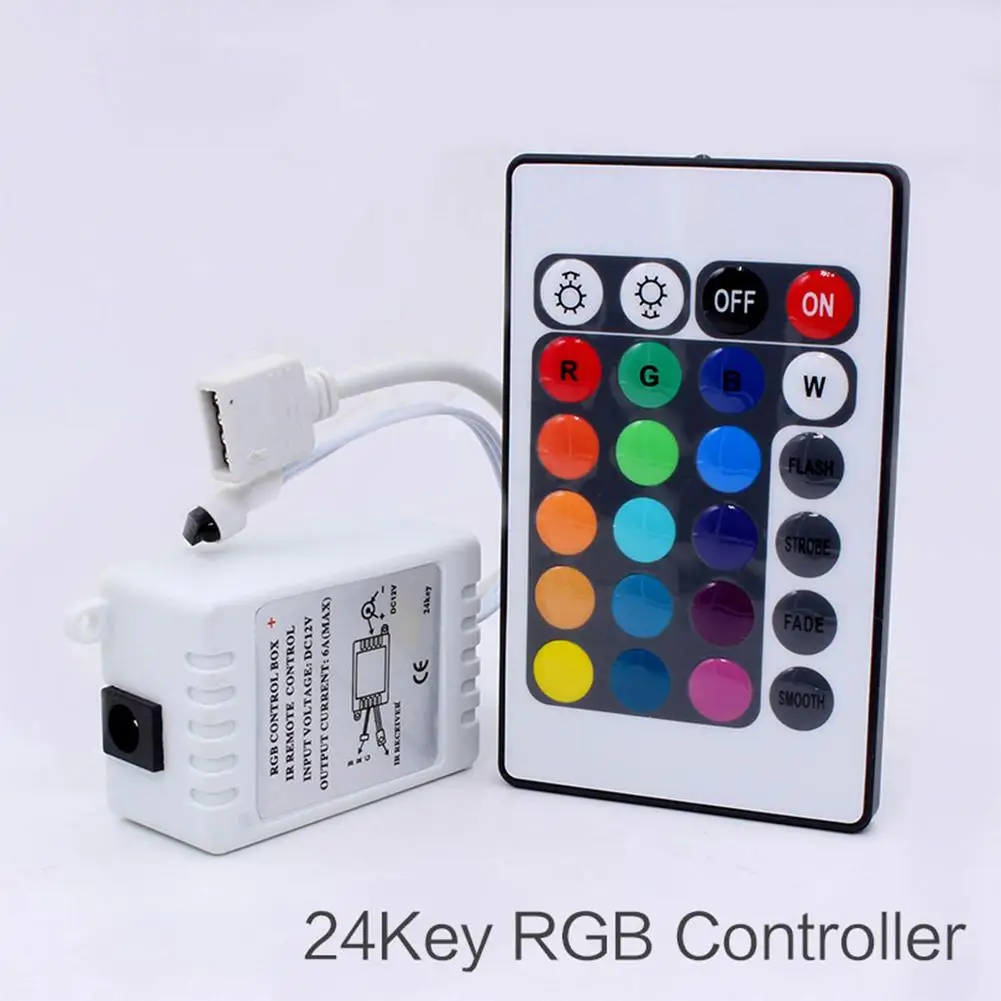 Светодиодный RGB контроллер 44key 24 клавиши DC12V ИК-пульт дистанционного управления