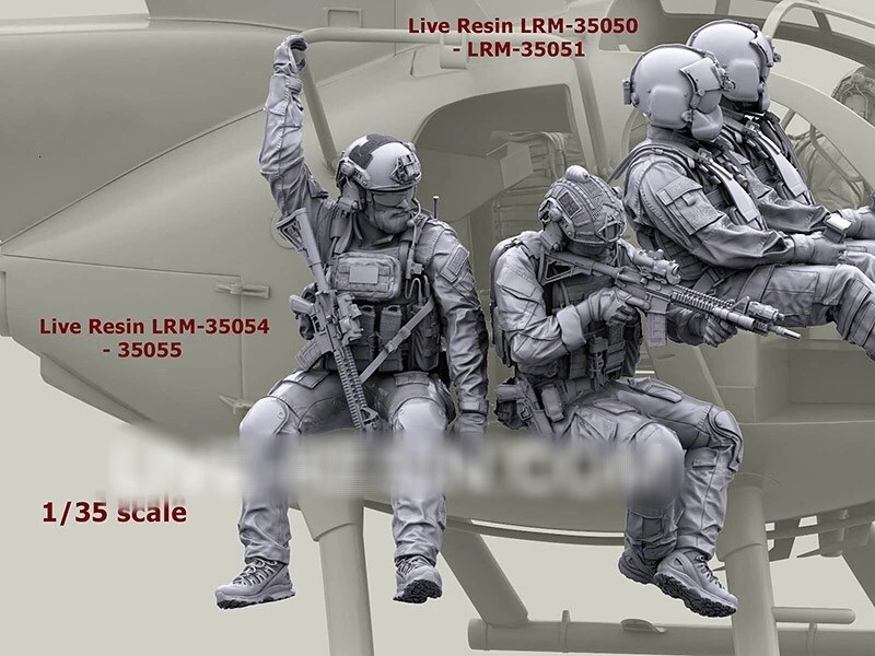 1/35 фигурка модели из смолы GK, Современная военная тема (6 шт./компл., без самолетов), разборный и Неокрашенный комплект ► Фото 3/6