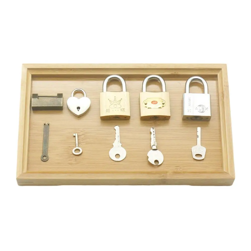 Lock Set Toy Lock and Key Set Color Montessori Education Games