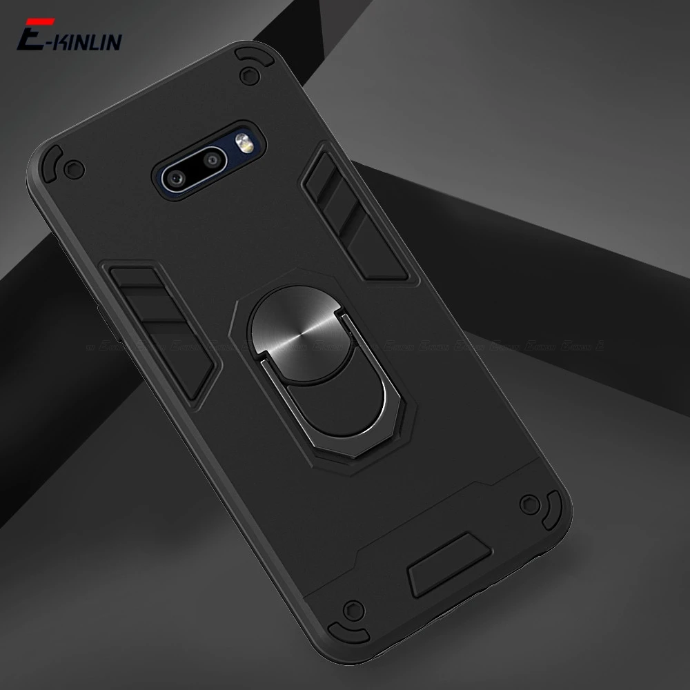 Shockproof Armor Magnetic Holder Stand Phone Case For LG G8X V60 V50S ThinQ 5G Back Cover waterproof phone pouch