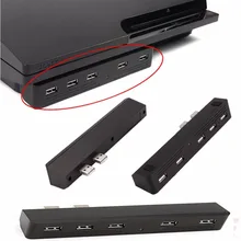 Для PS3 концентратор 5 в 1 взаимный обмен данными между компьютером и периферийными устройствами конвертер на возраст от 2 до 5 конвертер для Playstation PS3 Slim консоли высокого Скорость адаптер на возраст от 2 до 5 5X usb-хаб