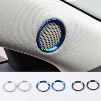 

Car A Column Door Inner Audio Speak Sound Stainless Steel Cover Ring Circle Trim for Mazda CX-5 CX5 2nd Gen 2017 2018 2019 2020