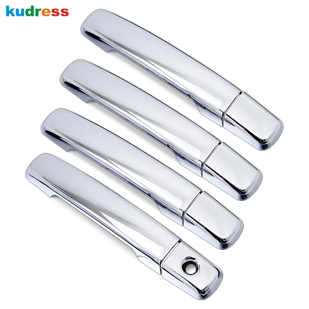 Для Nissan Qashqai J10 2007 2008 2009 2010 2011 2012 2013 Chrome Боковая дверь ручка Кепки протектор Стикеры рамки накладка 1 отверстие