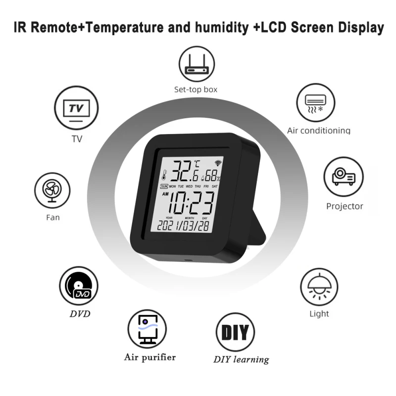 Wireless Remote Temperature & Humidity Sensor. 