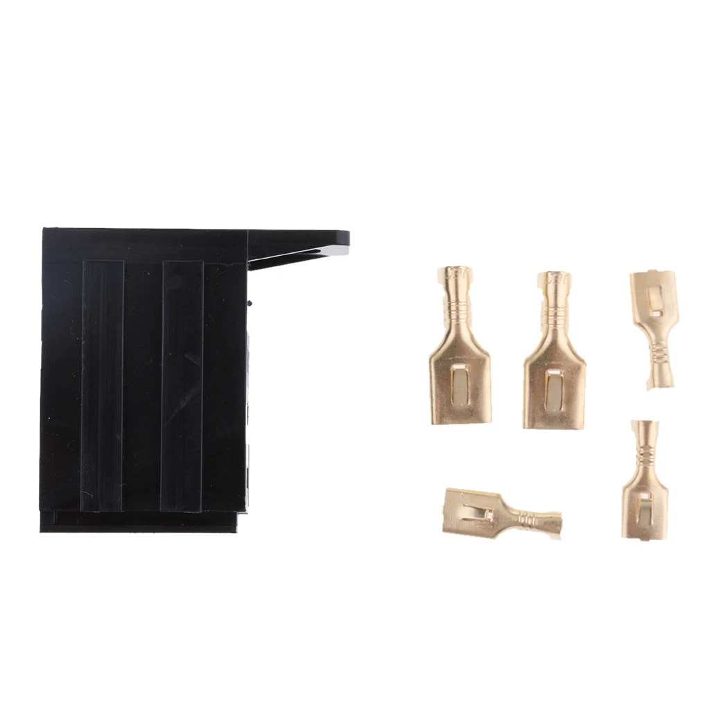 12V 5Pin 30Amp Auto Relay Socket Holder Mount Base With Terminals Brand New