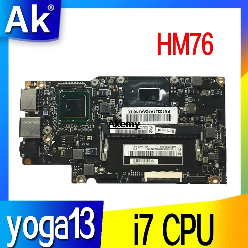 

yoga13 mainboard For Lenovo Yoga 13 Yoga13 Laptop Motherboard FRU:90002034 With I7-3537/3517U CPU HM76 Test 100% original