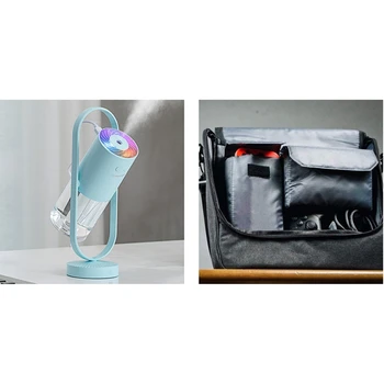 

Messenger Bag for Nintendo Switch & Ultrasonic Projection Air Humidifier 360 Free Degrees Rotation USB Light Blue