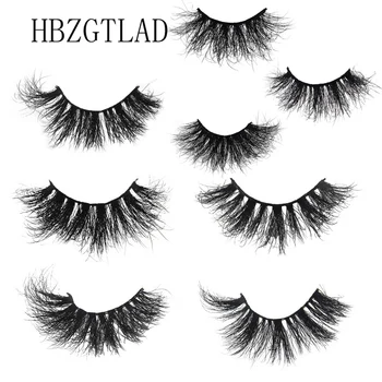 

NEW Mink Eyelashes 25mm Lashes Fluffy Messy 3D False Eyelashes Dramatic Long Natural Lashes Wholesale Makeup Mink Lashes