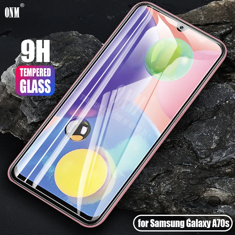 Закаленное стекло для samsung Galaxy A70s защитное 2.5D 9H Премиум защитная пленка |