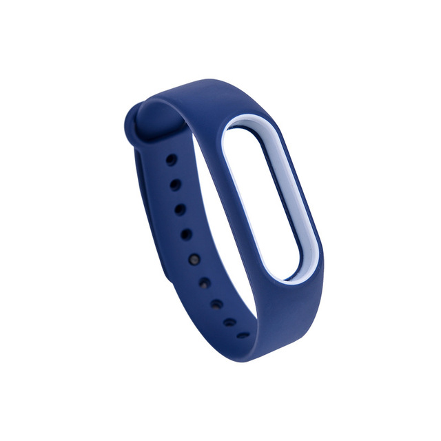 Soft Silicone For Xiaomi Mi Band 2 Replacement Sport Silicone Strap Wristband Bracelet Two-Tone Replacement Strap 23