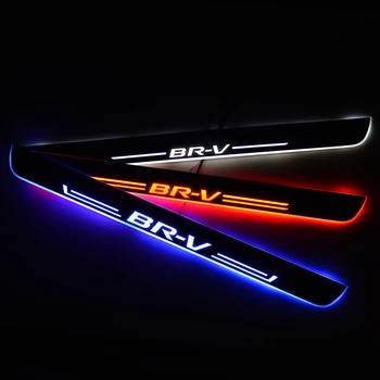 

LED Door Sill Streamed Pathway Dynamic For Honda BR-V Estate Scuff Plate Acrylic Door Sills Car Exterior Parts Accessories