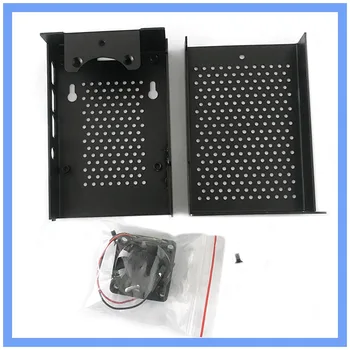 

Aluminum Alloy Protective Case Box Shell with 1PCS Cooling Fan for Raspberry Pi 4B Motherboard