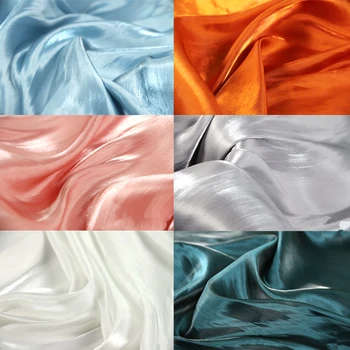 

145cm*50cm So Soft Pearlescent Cloth Glossy Artificial Silk Advanced Dress Wedding Dress Dress Shirt Fashion Fabric