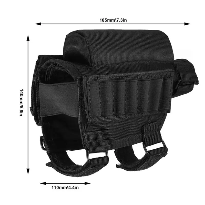 Adjustable Comb Kit For Synthetic Stock TOURBON Supporto Per Munizioni Per Fucile Da Caccia Con Supporto Per Guancia Leather Bullet Holder Belt - Foto 5