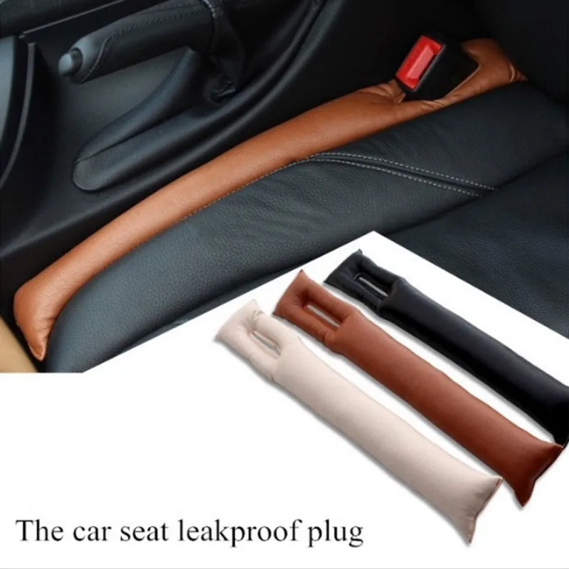 

PU Leather Car Seat Gap Stopper Stop Leak Proof Drop Leakproof Pad Filler Spacer Mat Cushion Center Console Armrest Sticker