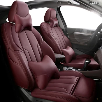 

KOKOLOLEE Custom Leather car seat cover set For Ford Everest Territory Explorer Mustang Ranger Automobiles Seat Covers car seats