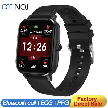 

DT NO.1 DT35 Smart Watch Men Bluetooth Call Wristwatch ECG Heart Rate Fitness Tracker IP67 waterproof P8 Pro Smartwatch Women