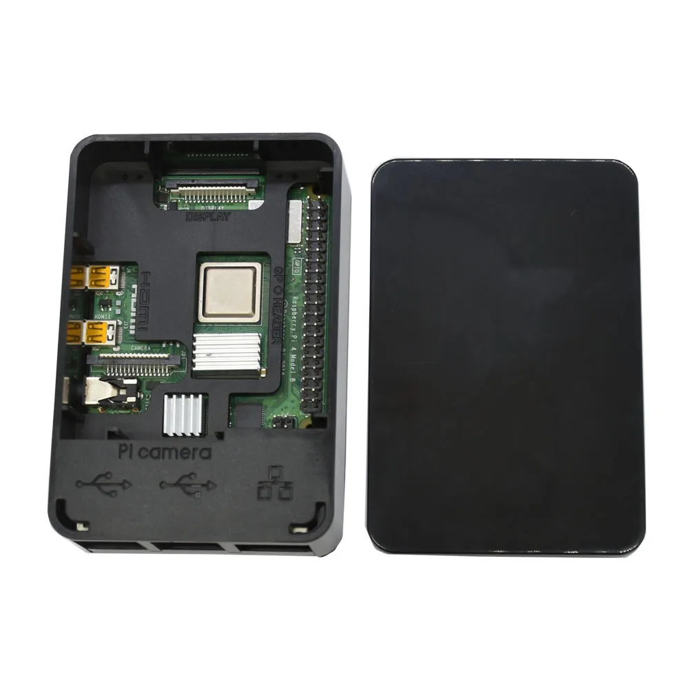 1 шт. защитный чехол корпус с светодиодный ABS пластик для Raspberry Pi 4